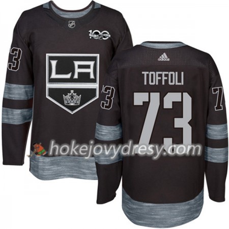 Pánské Hokejový Dres Los Angeles Kings Tyler Toffoli 73 1917-2017 100th Anniversary Adidas Černá Authentic